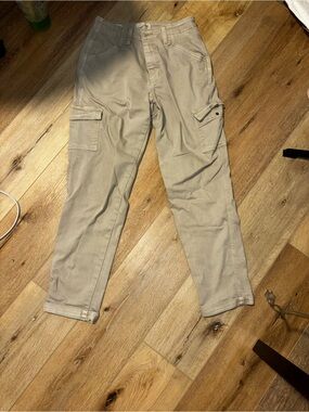 Women's Cargo Pants in Light Khaki - Casual Utility Style